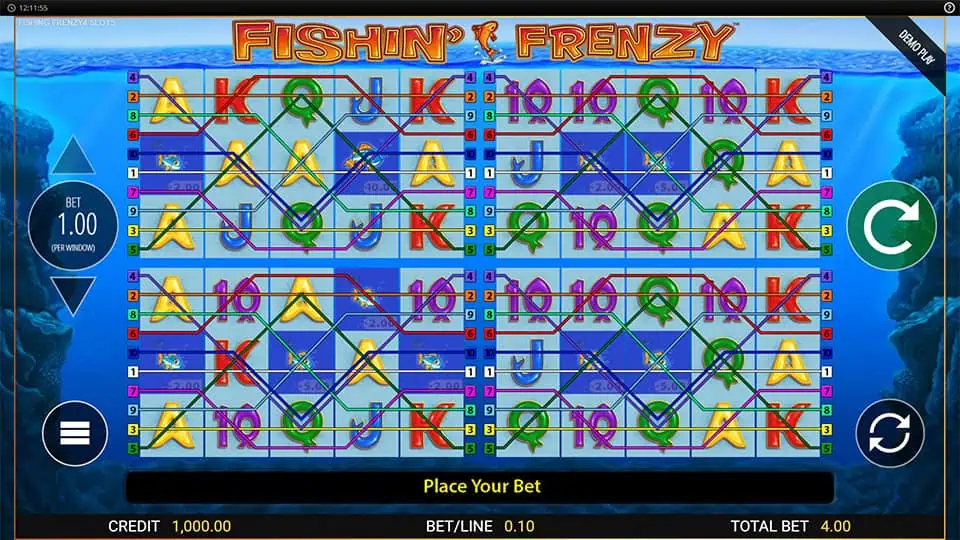 Fishin Frenzy Power 4 Slots slot