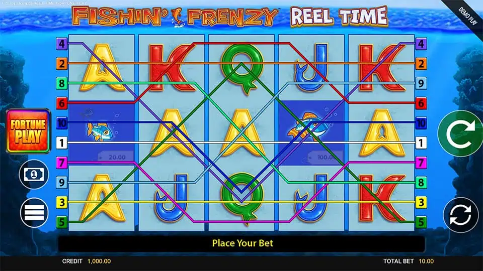 Fishin Frenzy Reel Time Fortune Play slot