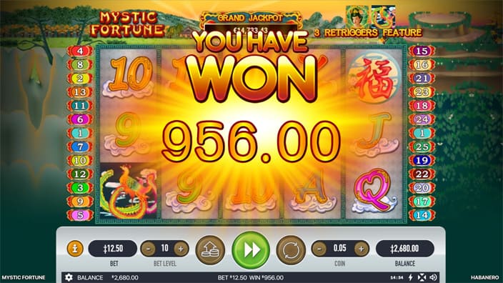 Mystic Fortune slot big win