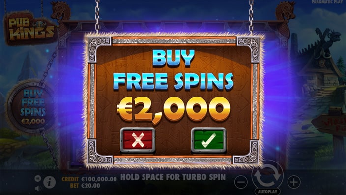 Pub Kings slot bonus buy