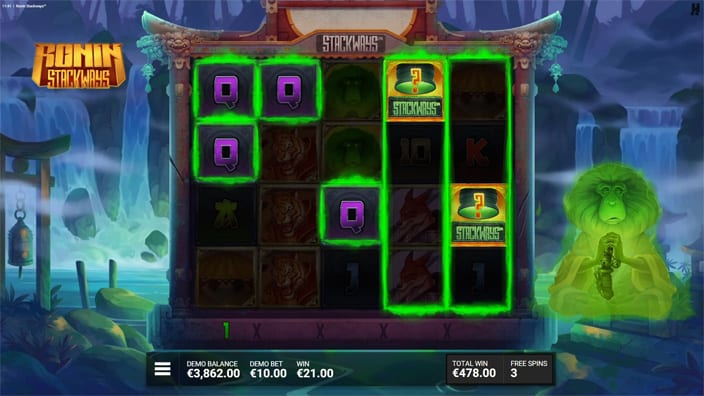 Ronin Stackways slot revealing stackways