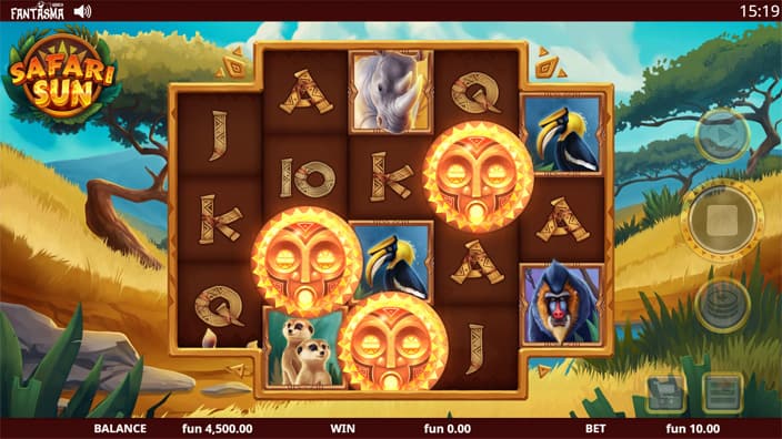 Safari Sun slot free spins