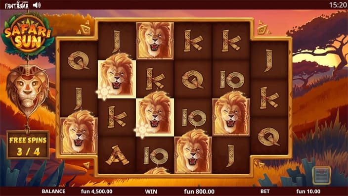 Safari Sun slot mystery sun feature