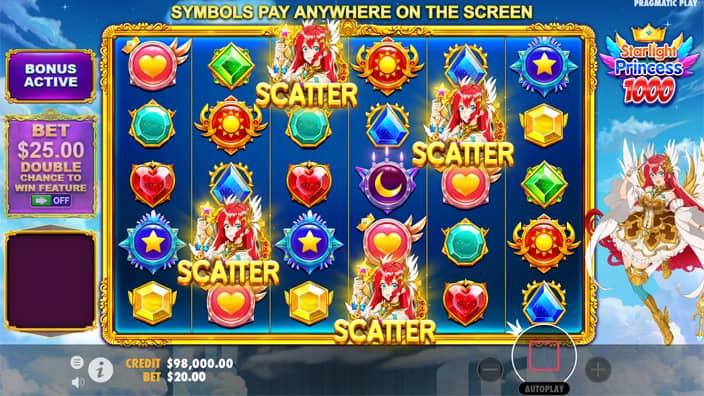 Starlight Princess 1000 slot free spins