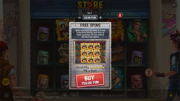 Store Wars slot bonus buy