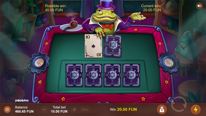 Tik Tak Toad slot gamble round
