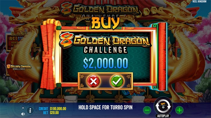 8 Golden Dragon Challenge slot bonus buy