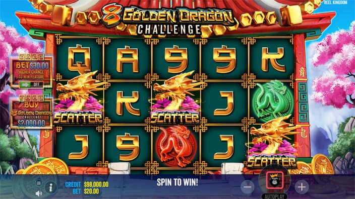 8 Golden Dragon Challenge slot free spins
