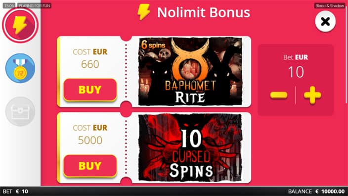 Blood and Shadow slot bonus buy