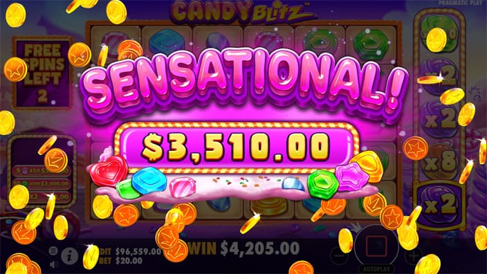Candy Blitz slot big win