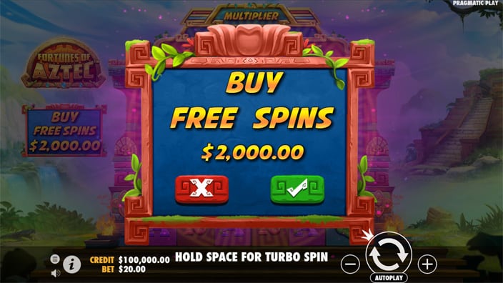 Fortunes of the Aztec slot bonus buy