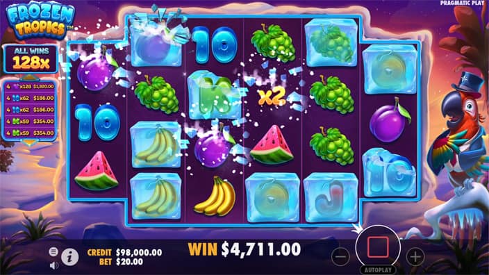 Frozen Tropics slot Frozen symbols