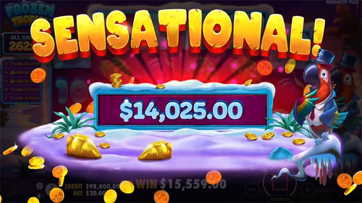 Frozen Tropics slot big win