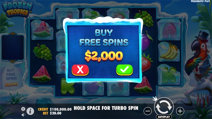Frozen Tropics slot bonus buy