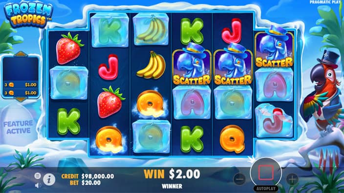 Frozen Tropics slot free spins