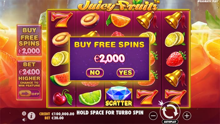 Juicy Fruits slot bonus buy