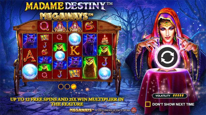 Madame Destiny Megaways slot features