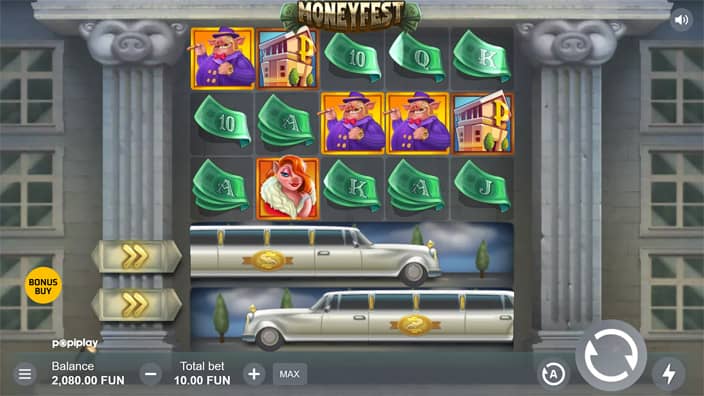 Moneyfest slot limo ride feature