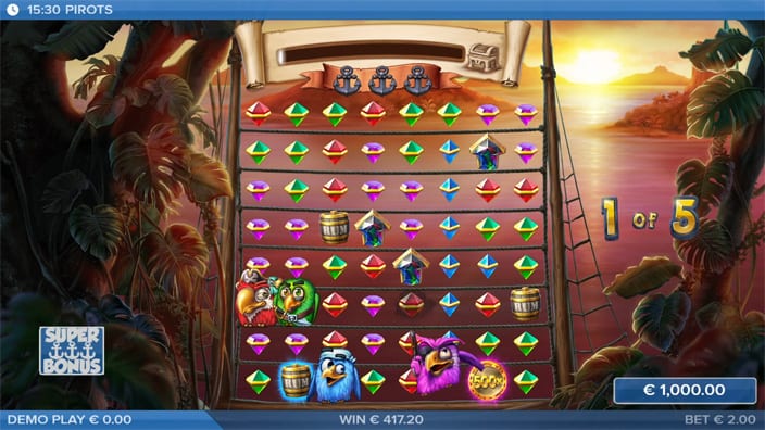 Pirots slot feature symbols