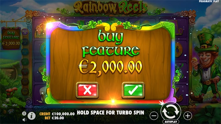 Rainbow Reels slot bonus buy