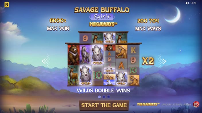 Savage Buffalo Spirit Megaways slot features