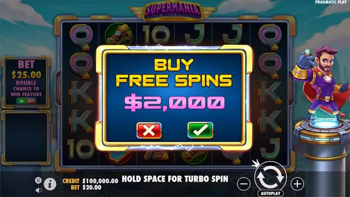 Supermania slot bonus buy 1