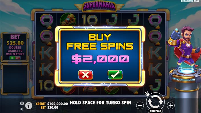 Supermania slot bonus buy