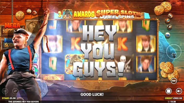 The Goonies Hey You Guys slot modifiers feature