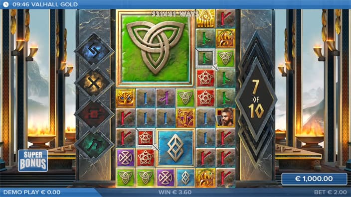 Valhall Gold slot feature big symbols