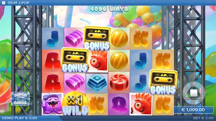 J POP slot free spins