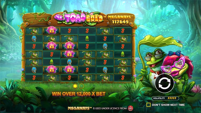 Mr Toad Gold Megaways slot features