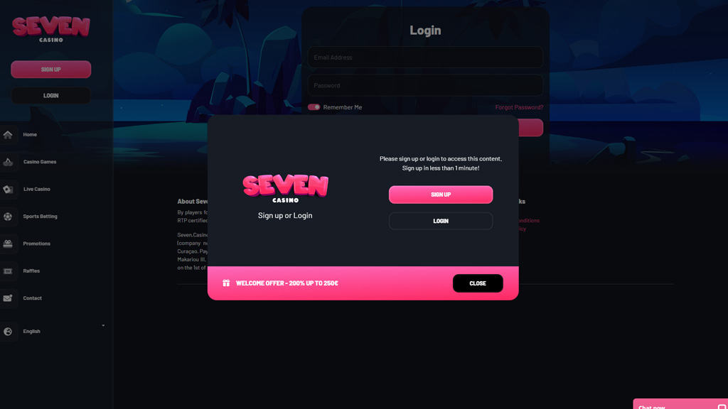 Seven casino website
