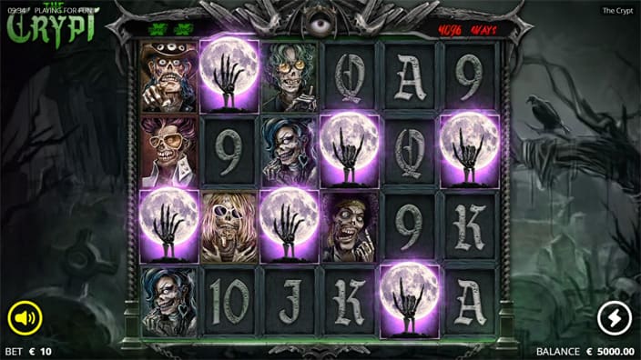The Crypt slot resurrection free spins