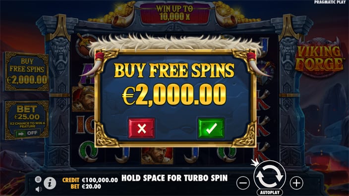 Viking Forge slot bonus buy