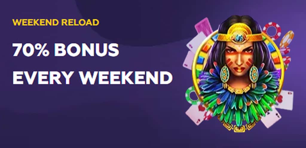 VooZaZa weekend reload bonus