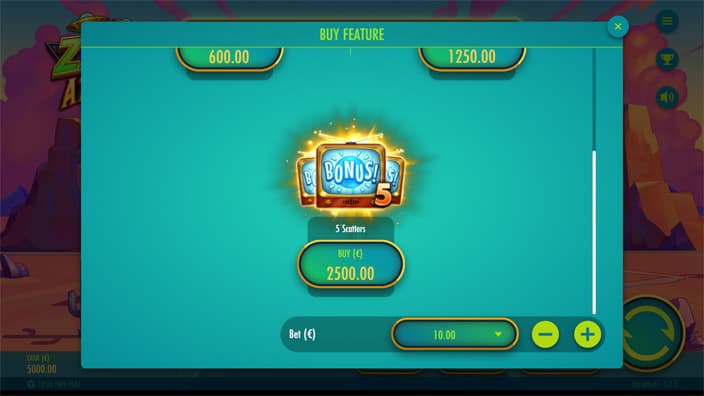 Zap Attack slot bonus buy