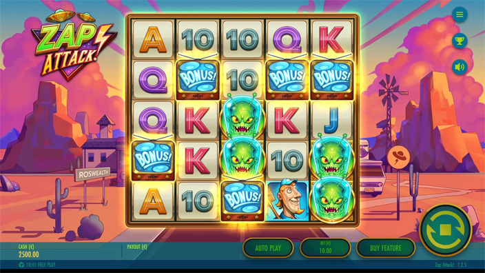 Zap Attack slot free spins
