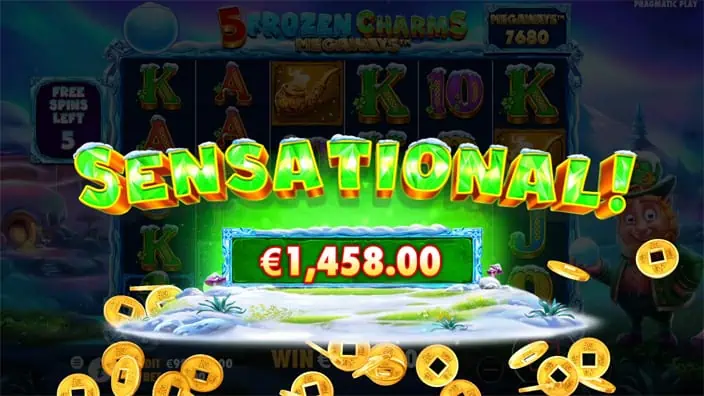 5 Frozen Charms Megaways slot big win