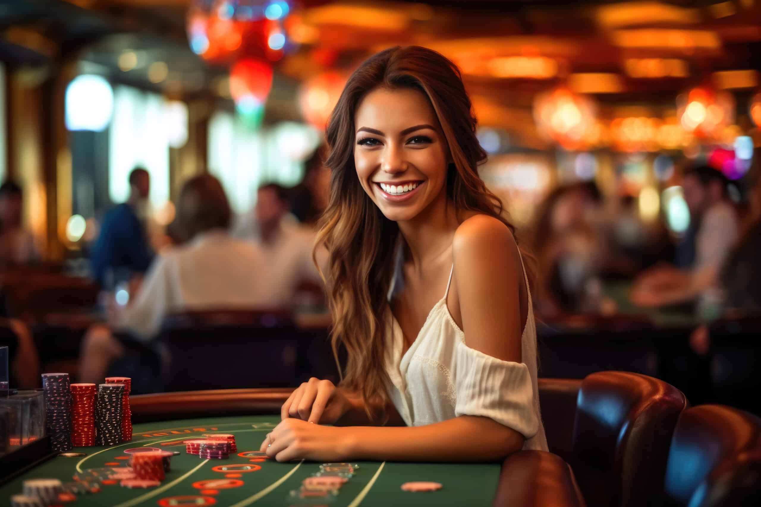 Woman Triumphs at Baccarat Table