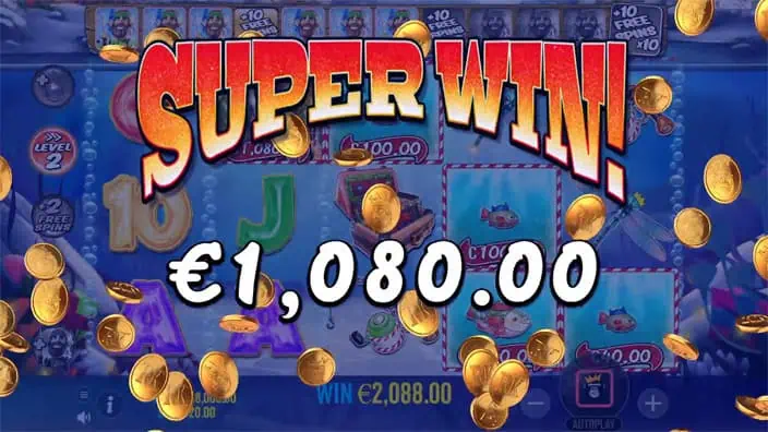 Big Bass Christmas Bash slot big win 1