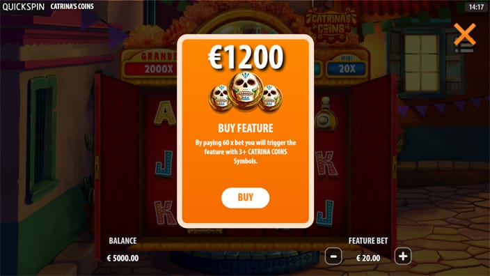 Catrinas Coins slot bonus buy