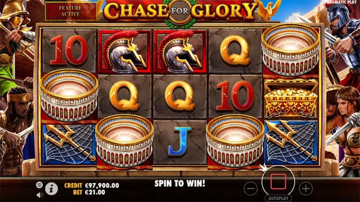 Chase for Glory slot free spins