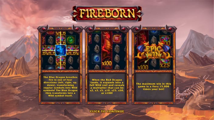 Fireborn slot features