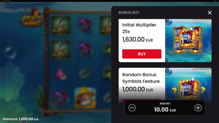Fish n Nudge slot bonus buy