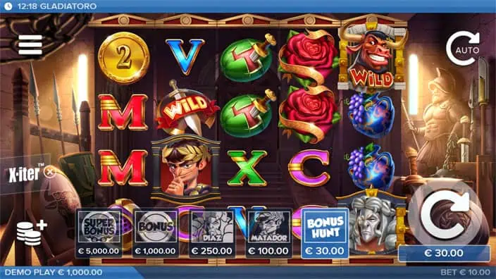 Gladiatoro slot bonus buy 1