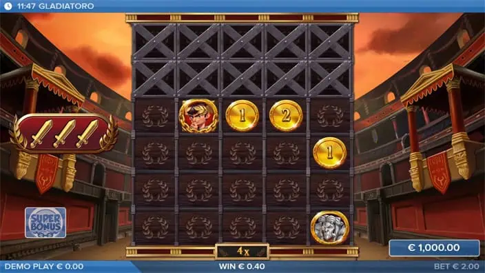 Gladiatoro slot feature special symbols 1