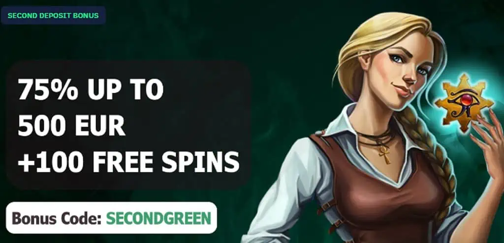 GreenSpin welcome bonus second deposit