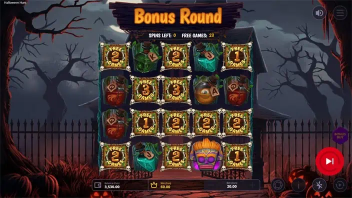 Halloween Hunt slot feature bonus round