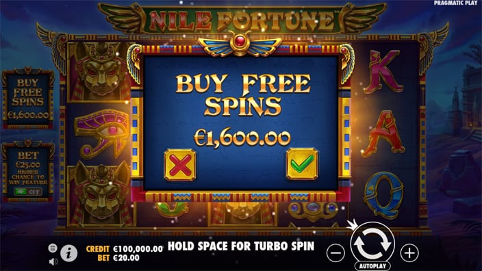 Nile Fortune slot bonus buy