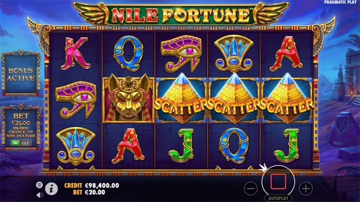 Nile Fortune slot free spins